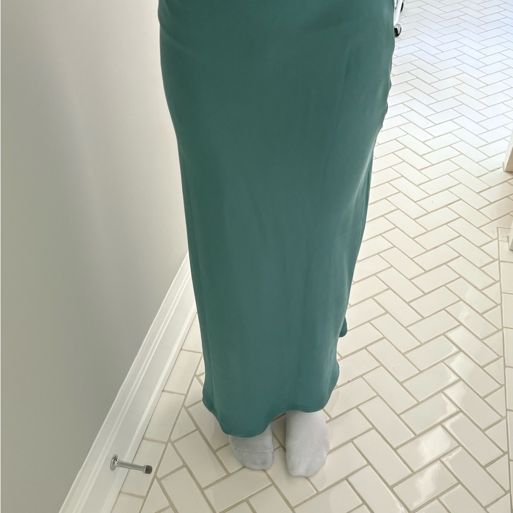 Elegant Teal Maxi Skirt